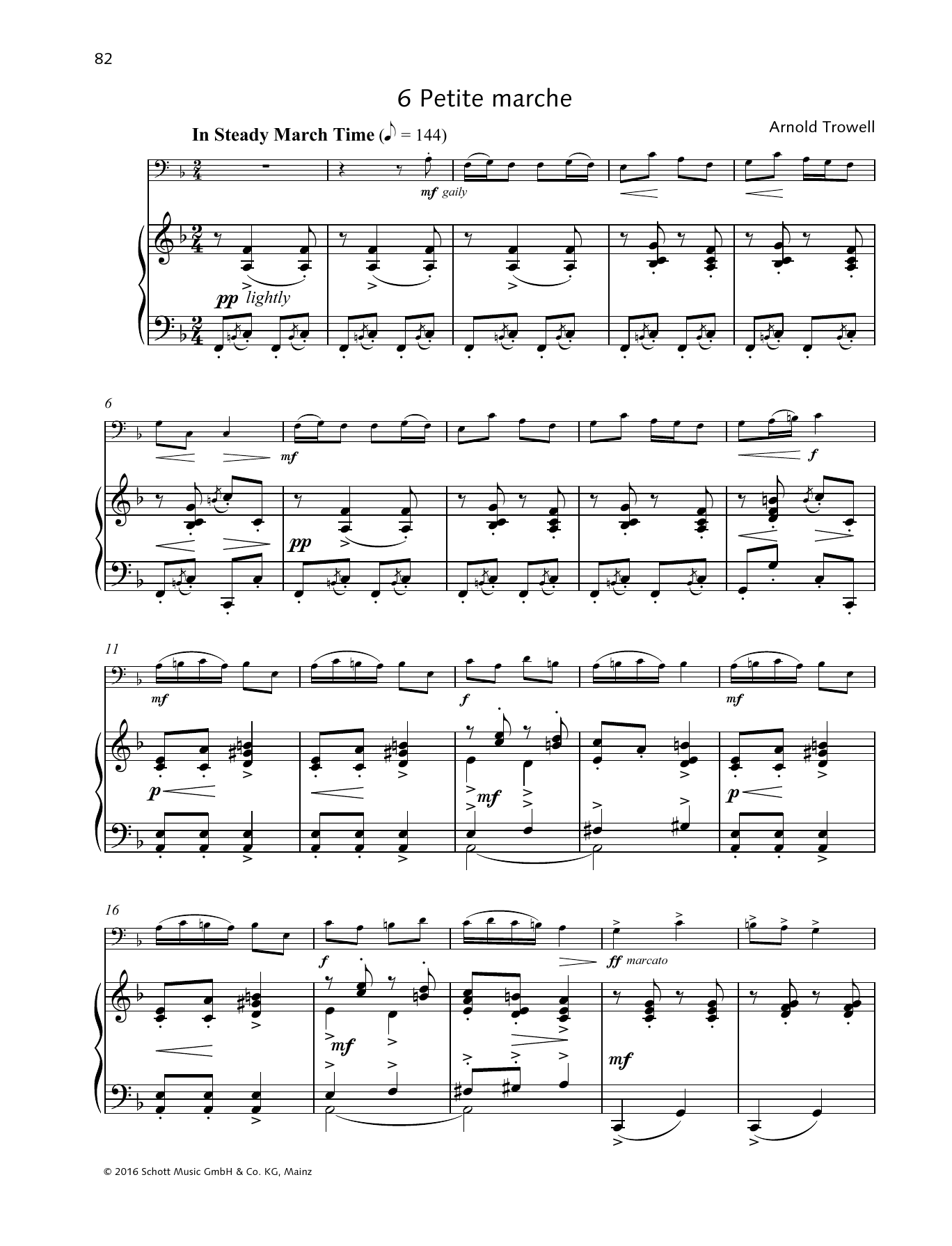 Download Arnold Trowell Petite marche Sheet Music