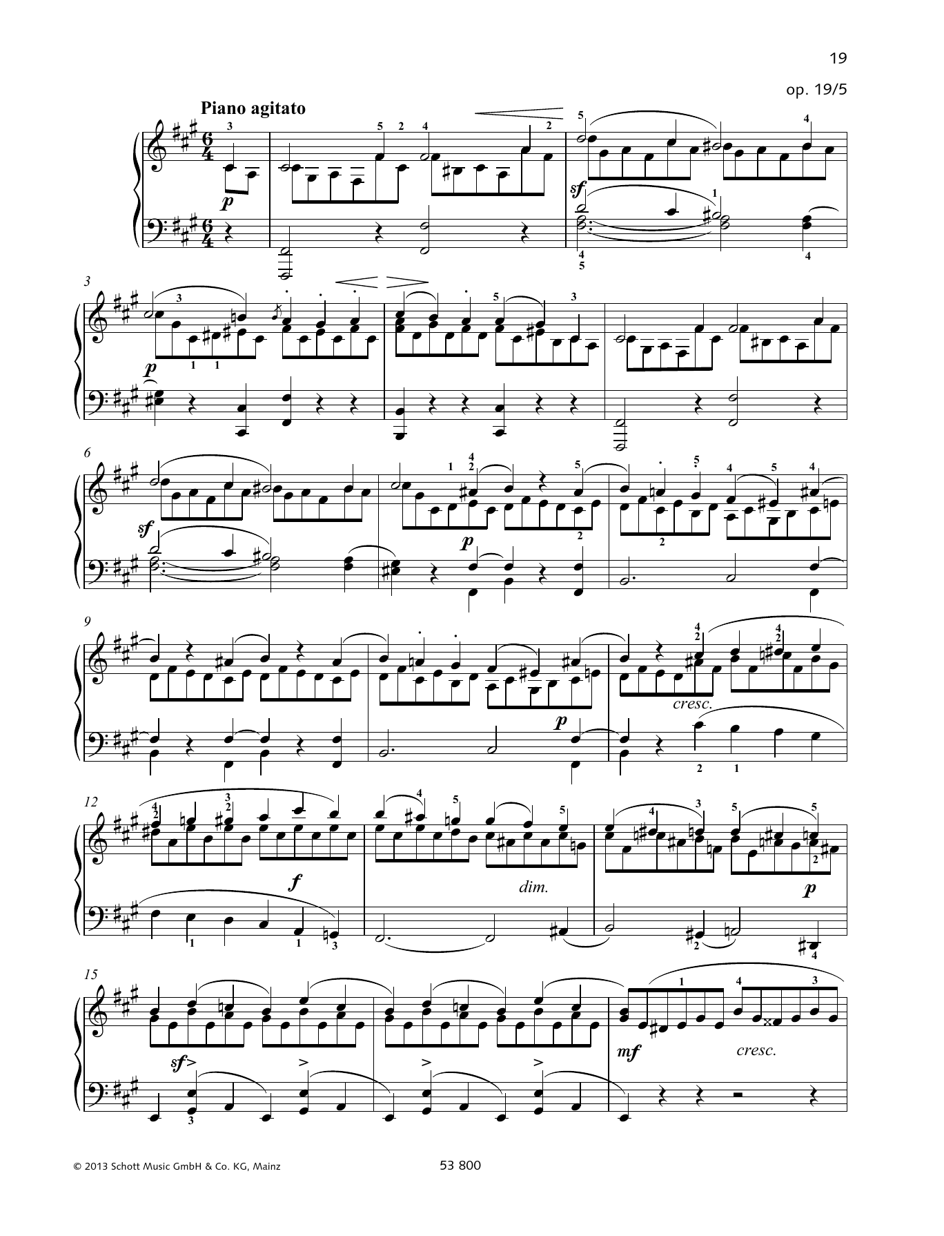 Download Felix Mendelssohn Bartholdy Piano agitato Sheet Music