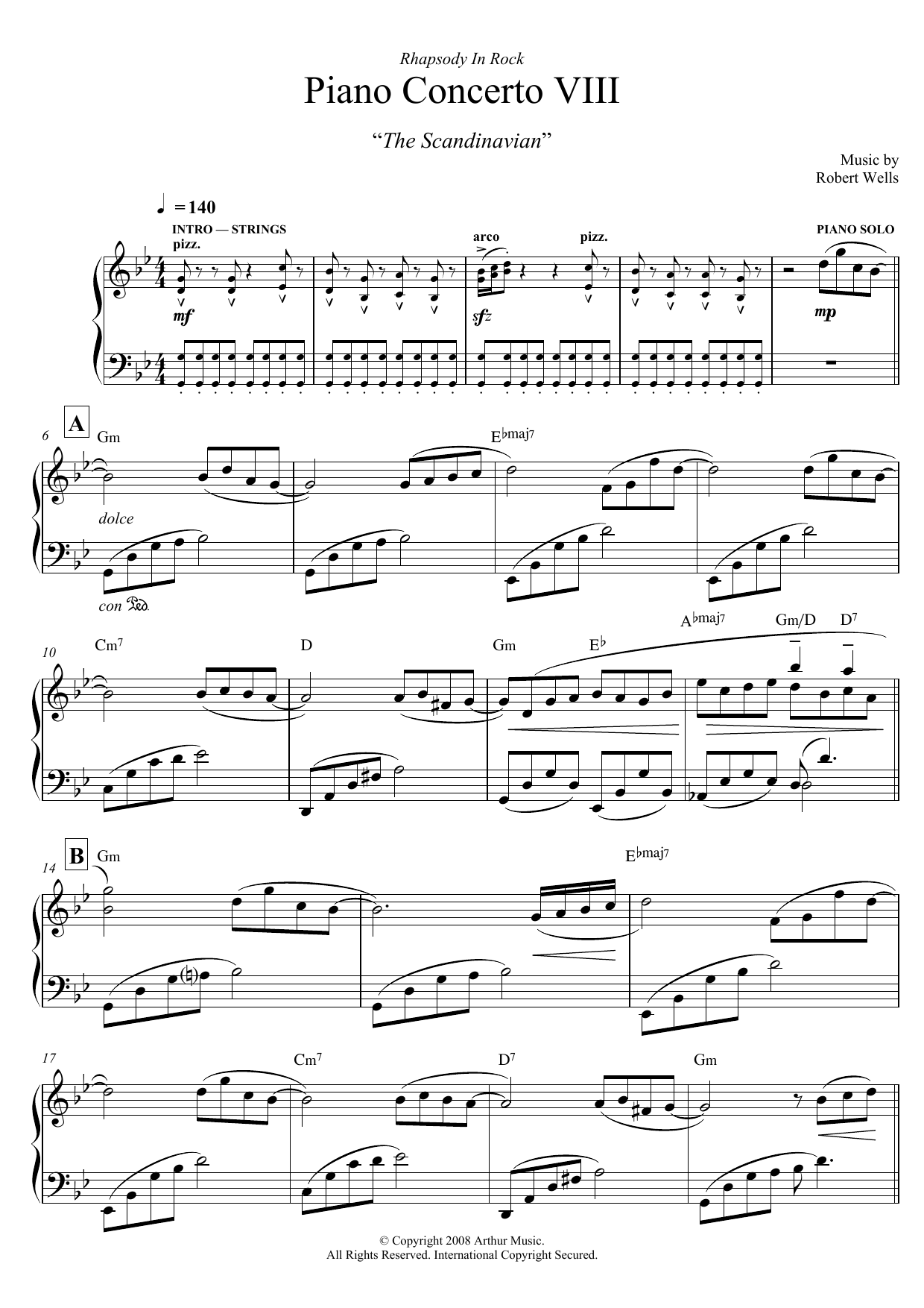 Download Robert Wells Piano Concerto: VIII. The Scandinavian Sheet Music