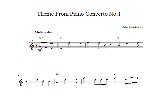 Download Pyotr Ilyich Tchaikovsky Piano Concerto No.1 in B Flat Minor, Op Sheet Music