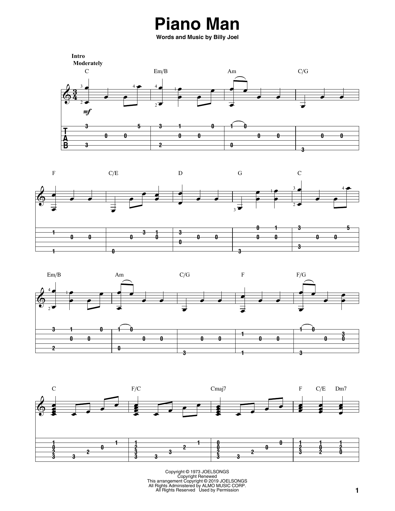 Download Billy Joel Piano Man (arr. Bill LaFleur) Sheet Music