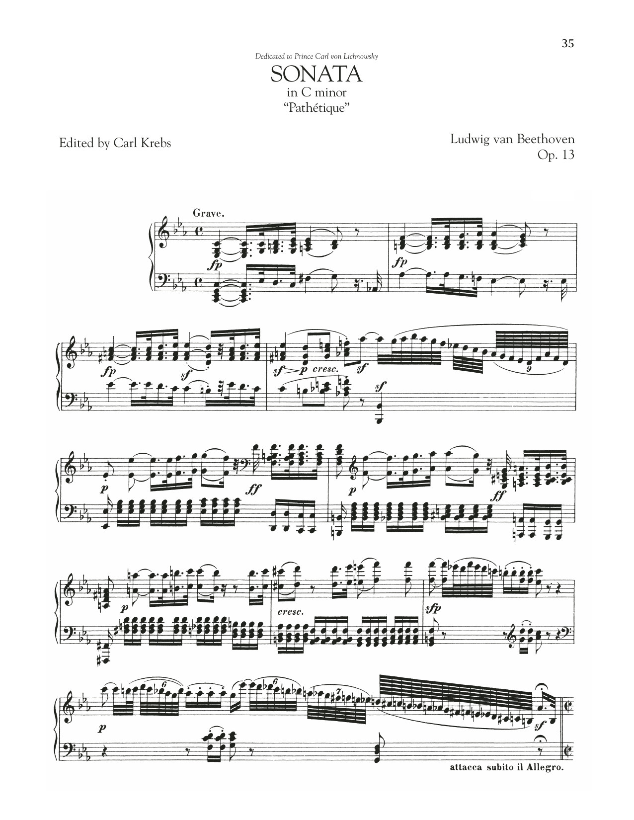 Download Ludwig van Beethoven Piano Sonata No. 8, Op. 13 (