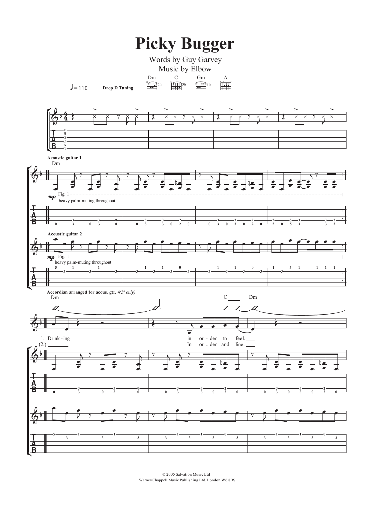Download Elbow Picky Bugger Sheet Music