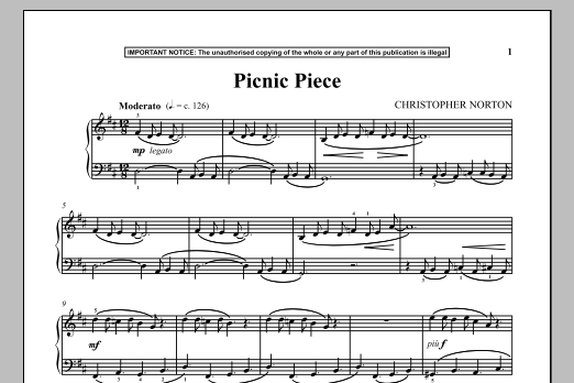 Download Christopher Norton Picnic Piece Sheet Music