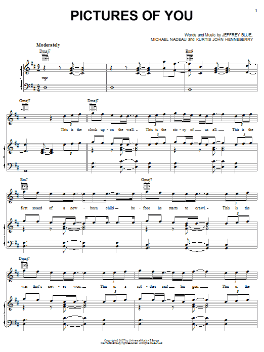 Download The Last Goodnight Pictures Of You Sheet Music