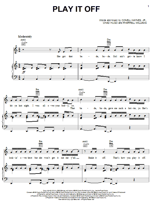 Download Nelly Play It Off Sheet Music