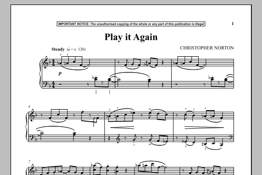 Download Christopher Norton Play It Again Sheet Music