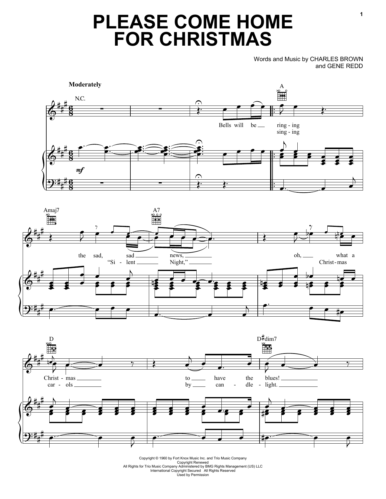 Download Eagles Please Come Home For Christmas Sheet Music