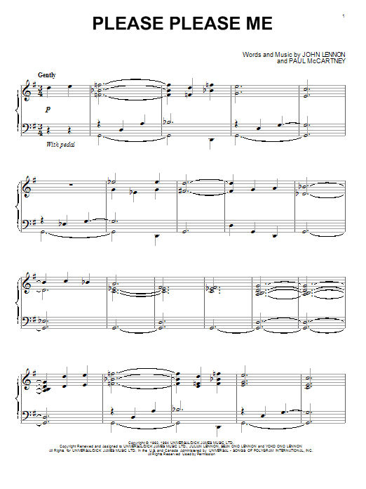 Download The Beatles Please Please Me Sheet Music