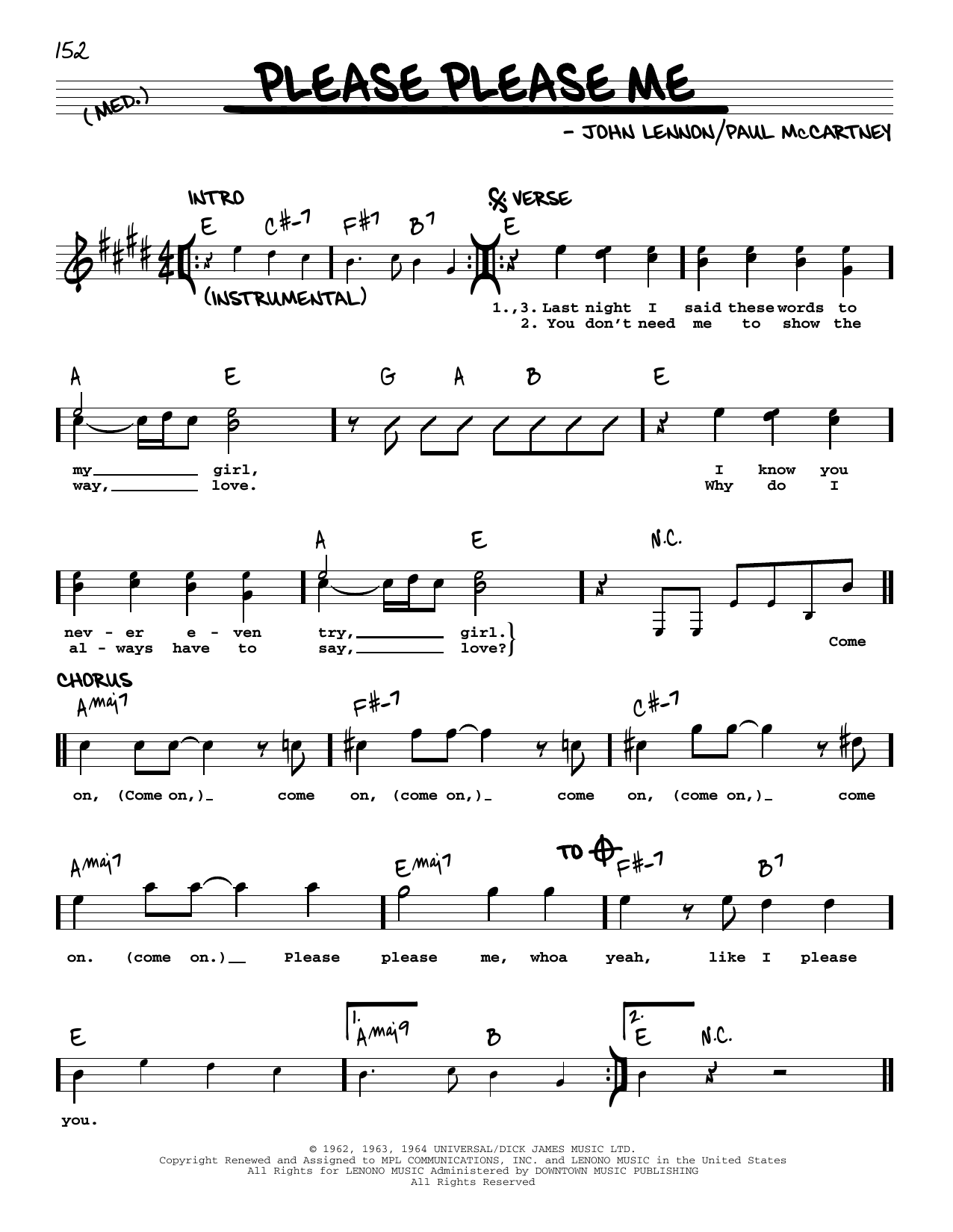 Download The Beatles Please Please Me [Jazz version] Sheet Music