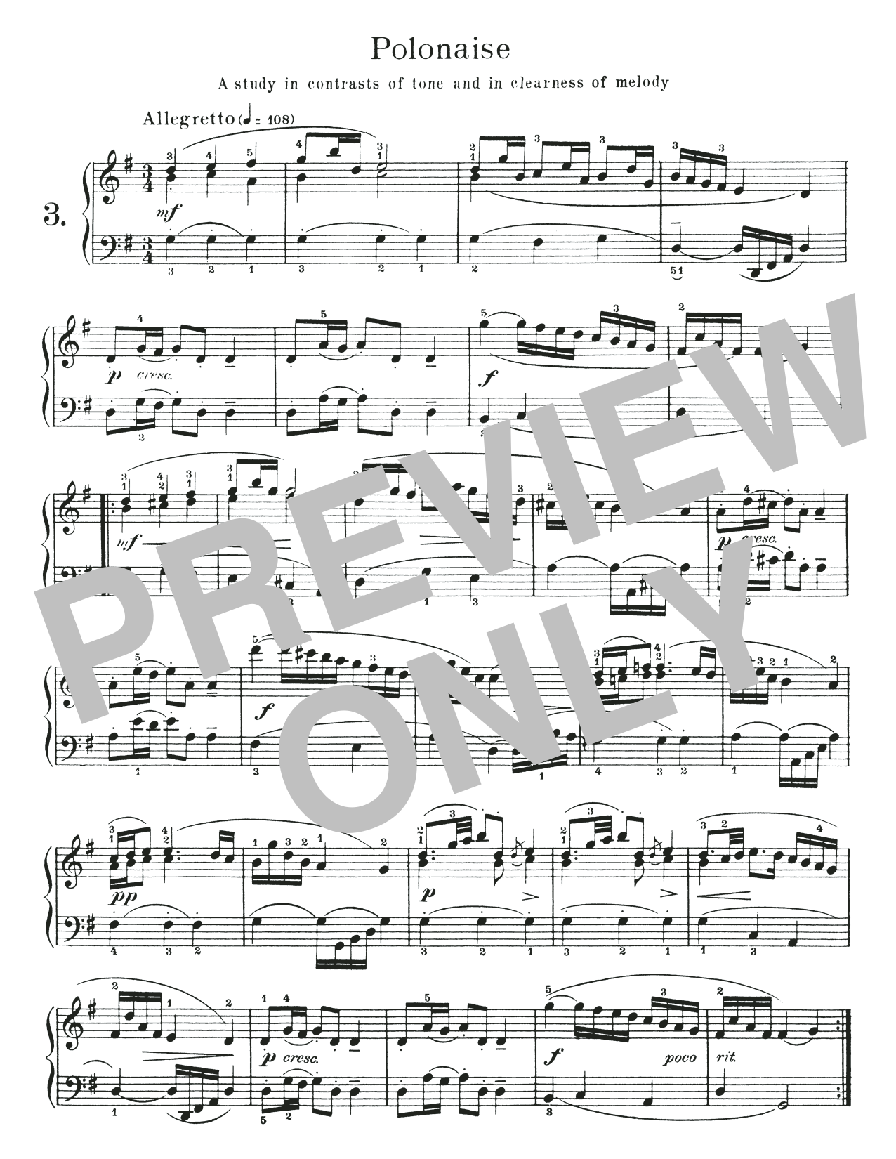 Download Johann Sebastian Bach Polonaise In G Major, BWV App 130 Sheet Music