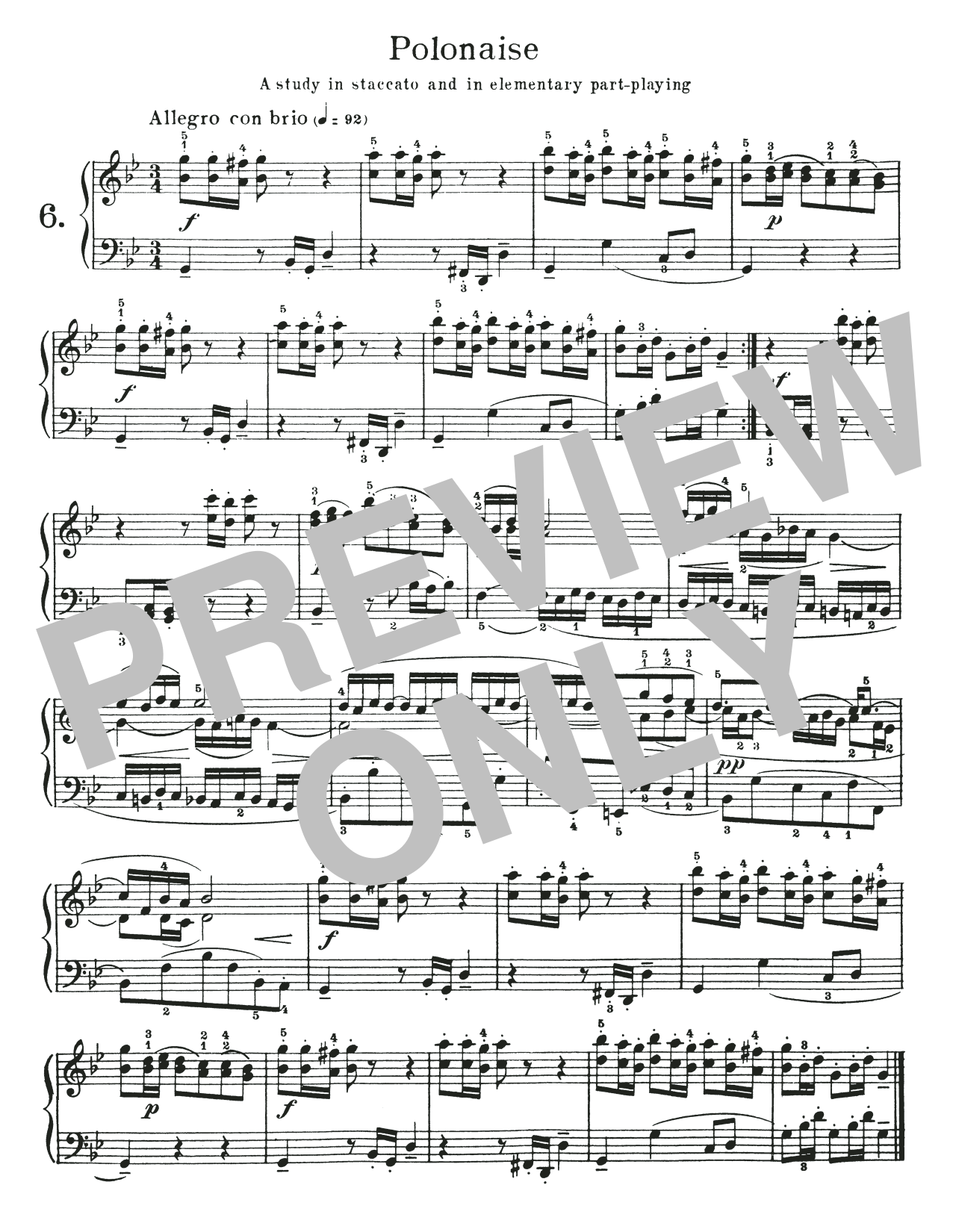 Download Johann Sebastian Bach Polonaise In G Minor, BWV App 123 Sheet Music