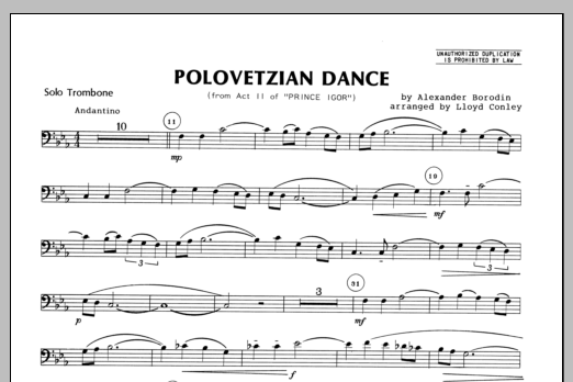 Download Conley Polovetzian Dance (from Act II of Princ Sheet Music