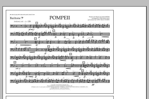 Download Tom Wallace Pompeii - Baritone B.C. Sheet Music