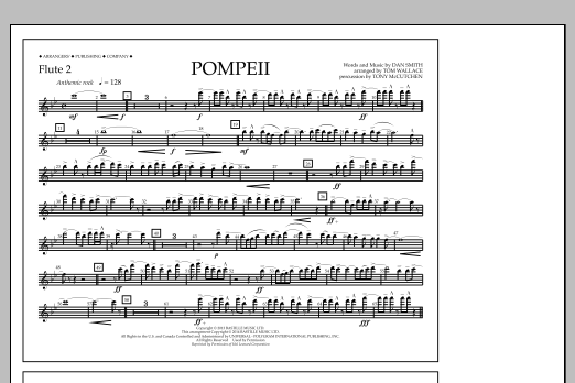 Download Tom Wallace Pompeii - Flute 2 Sheet Music