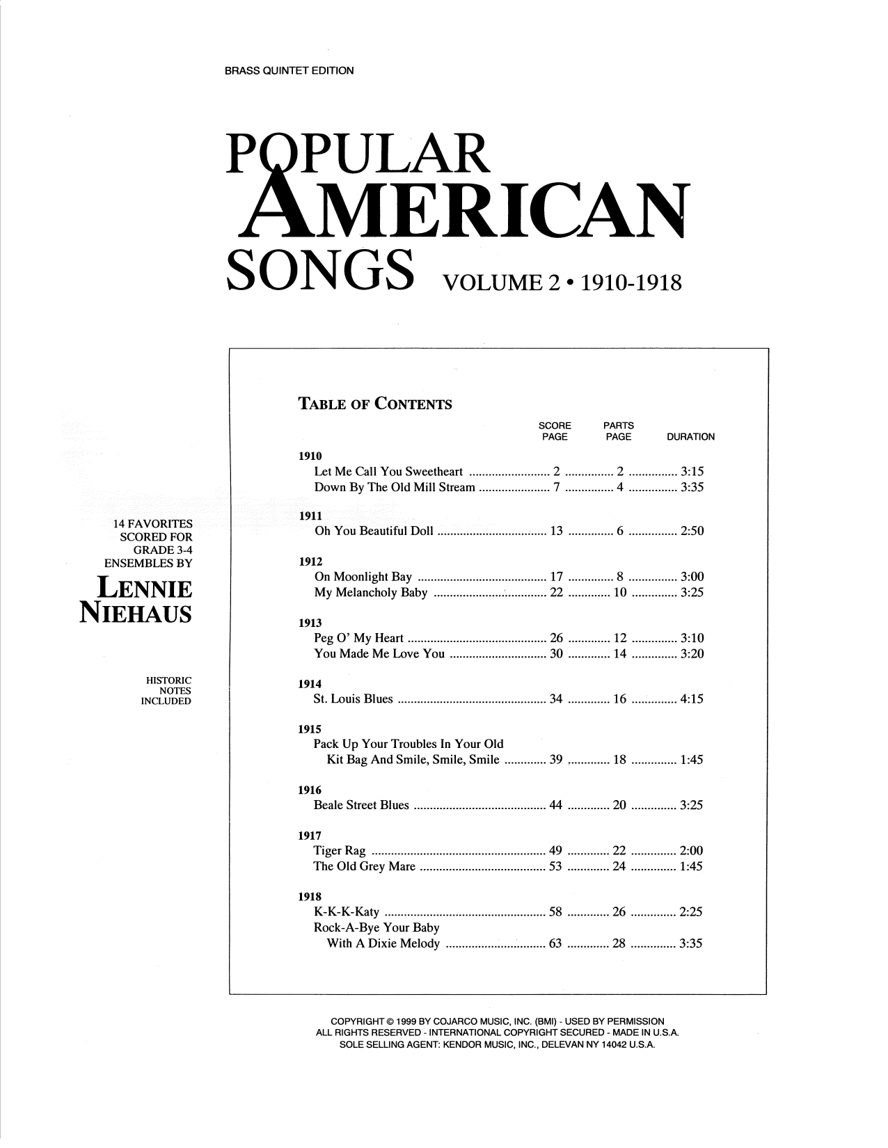 Download Lennie Niehaus Popular American Songs, Volume 2 - Horn Sheet Music