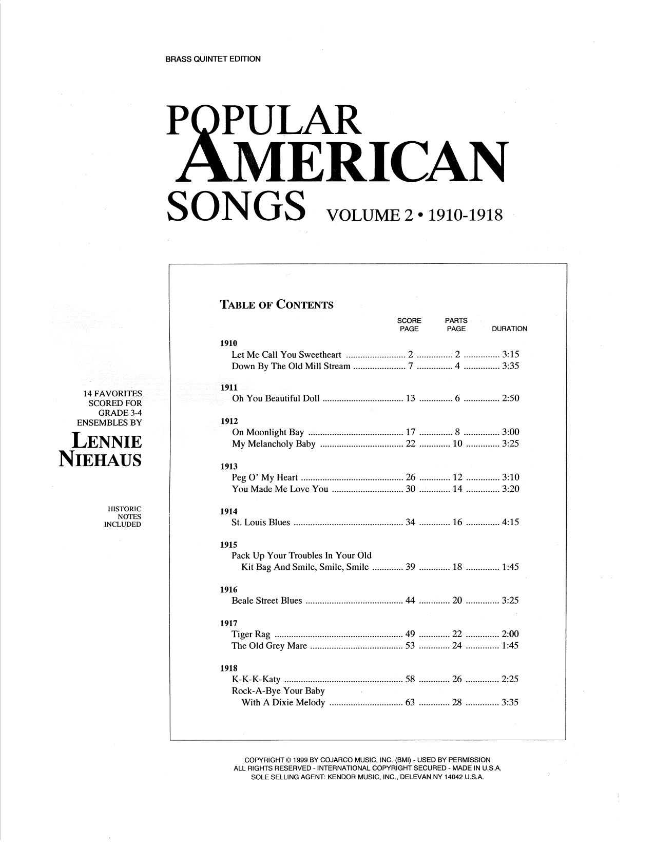 Download Lennie Niehaus Popular American Songs, Volume 2 - Tuba Sheet Music