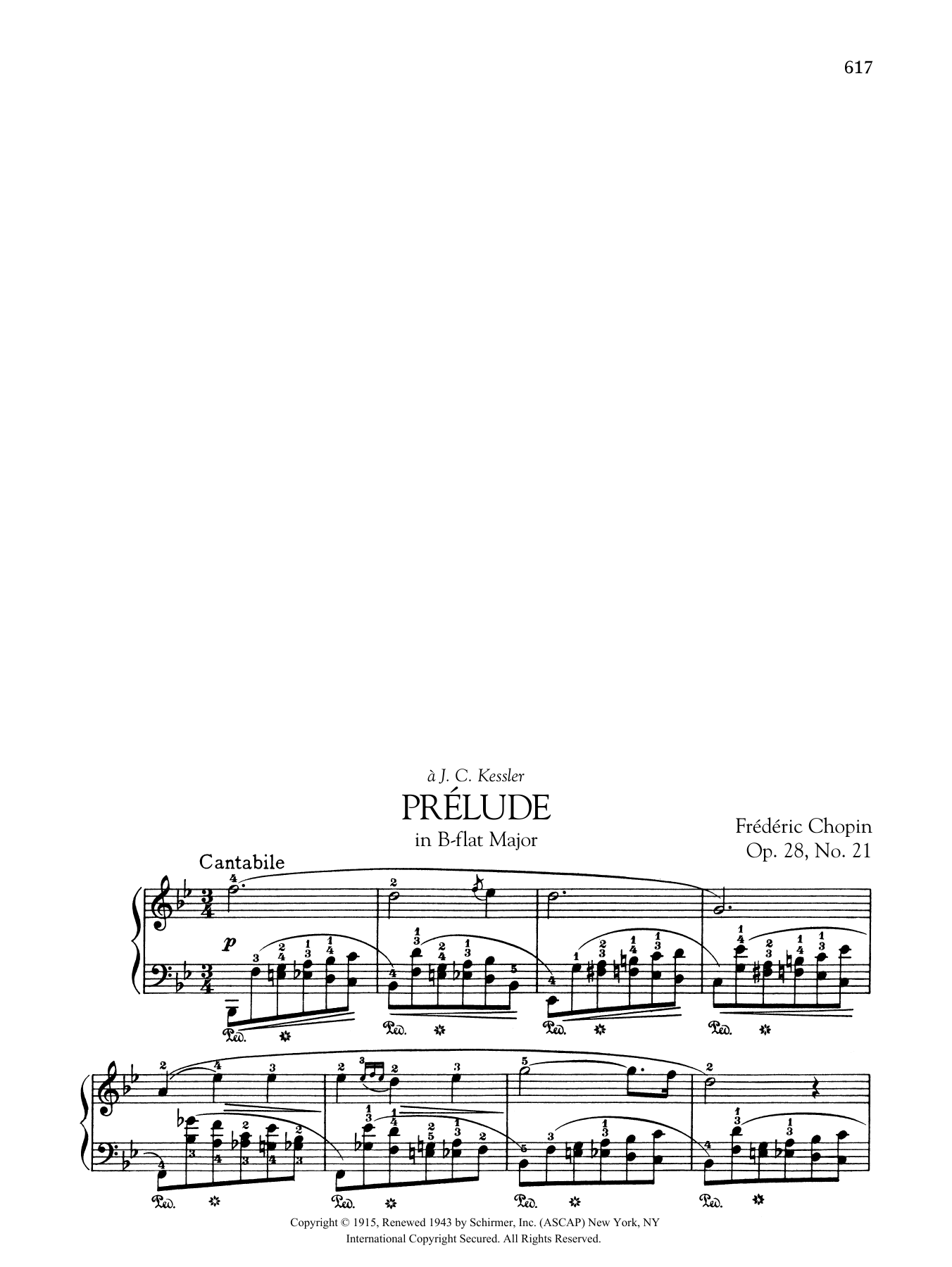 Download Frédéric Chopin Prélude in B-flat Major, Op. 28, No. 2 Sheet Music