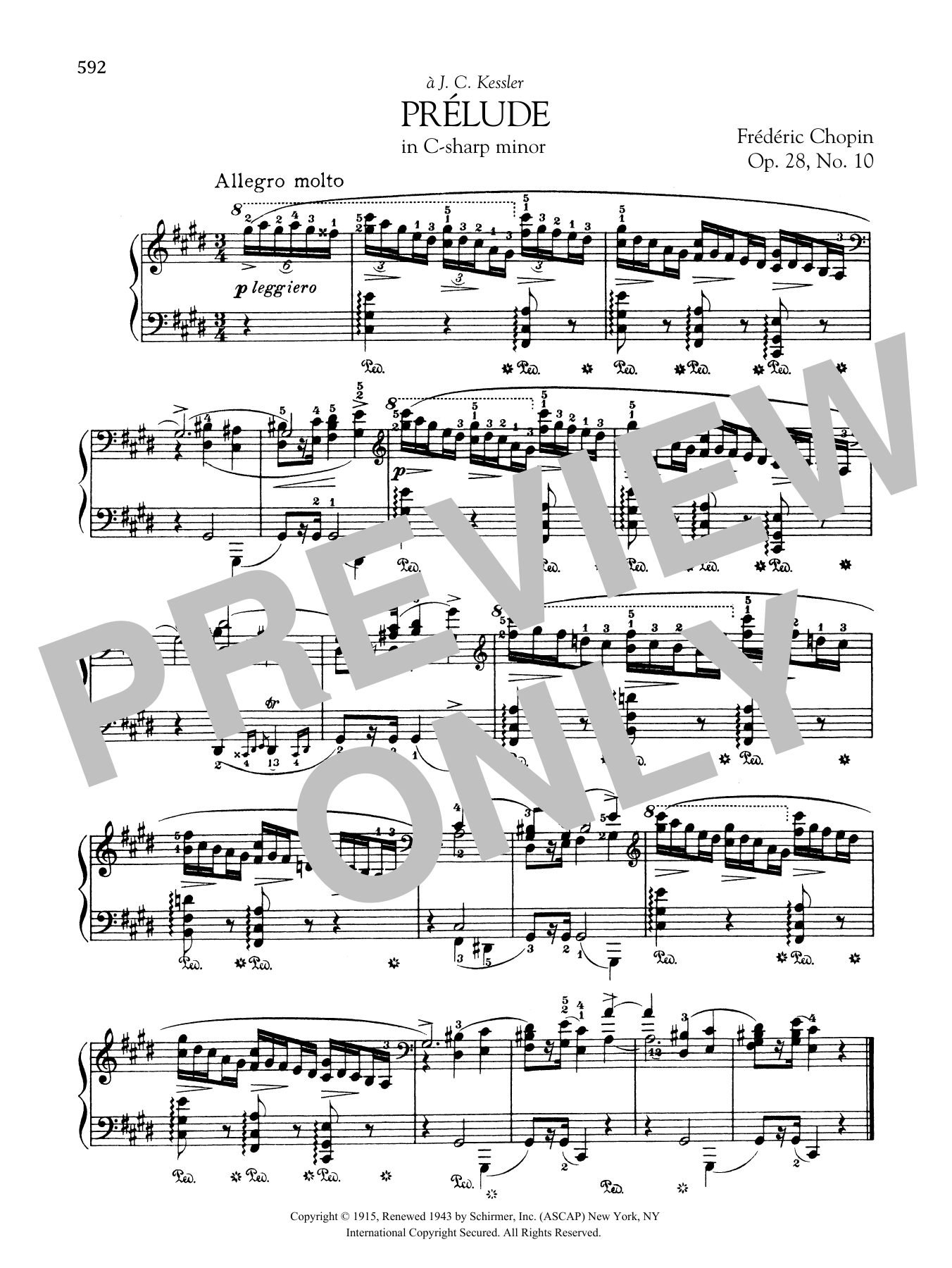 Download Frédéric Chopin Prélude in C-sharp minor, Op. 28, No. Sheet Music
