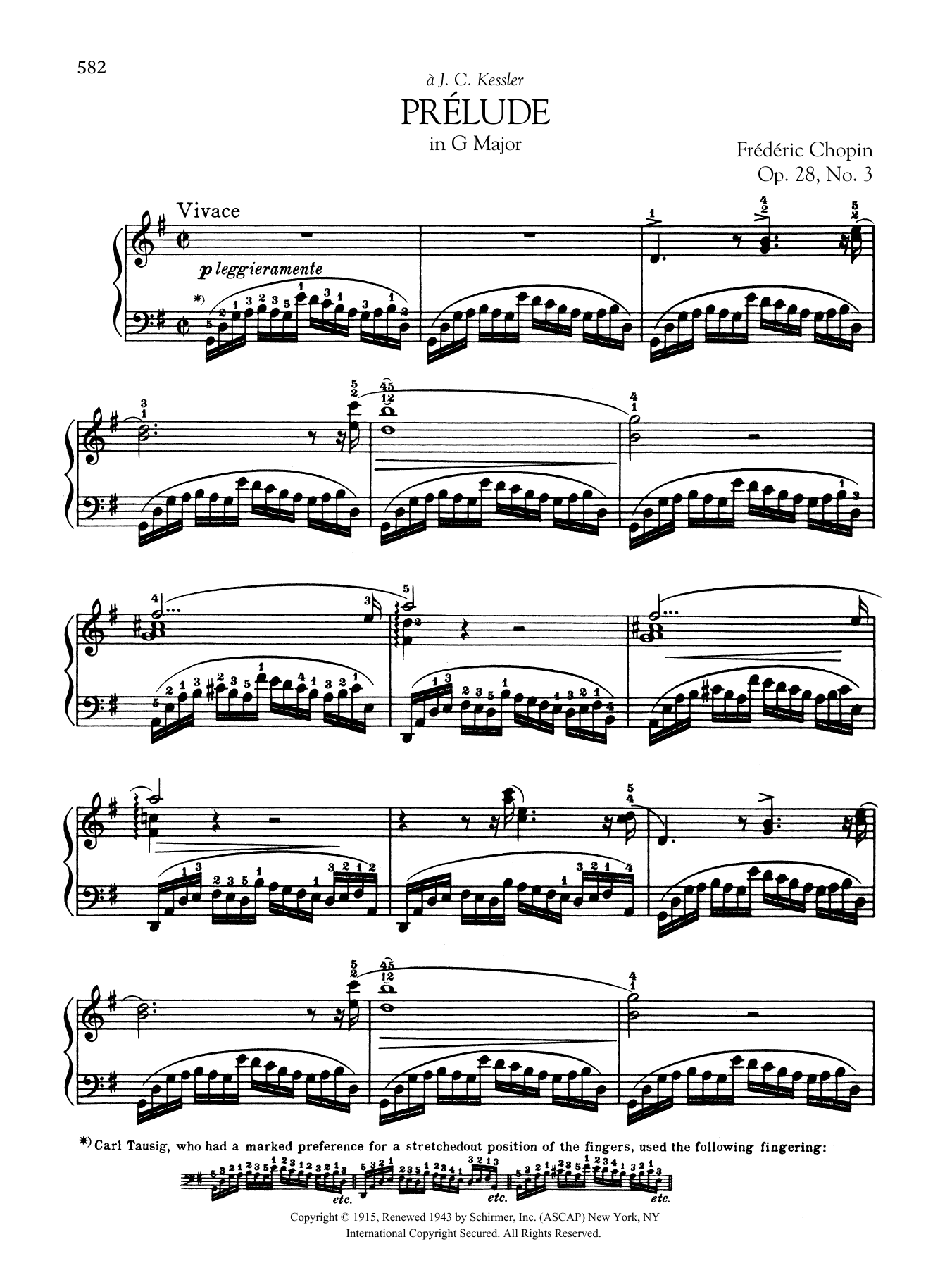 Download Frédéric Chopin Prélude in G Major, Op. 28, No. 3 Sheet Music