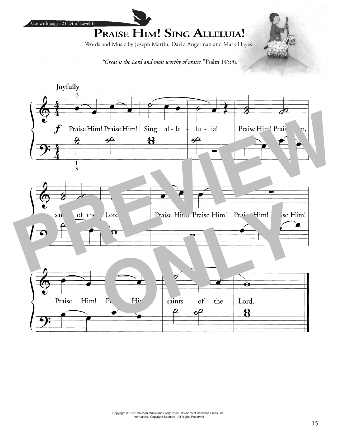 Download Joseph Martin, David Angerman and Ma Praise Him! Sing Alleluia! Sheet Music