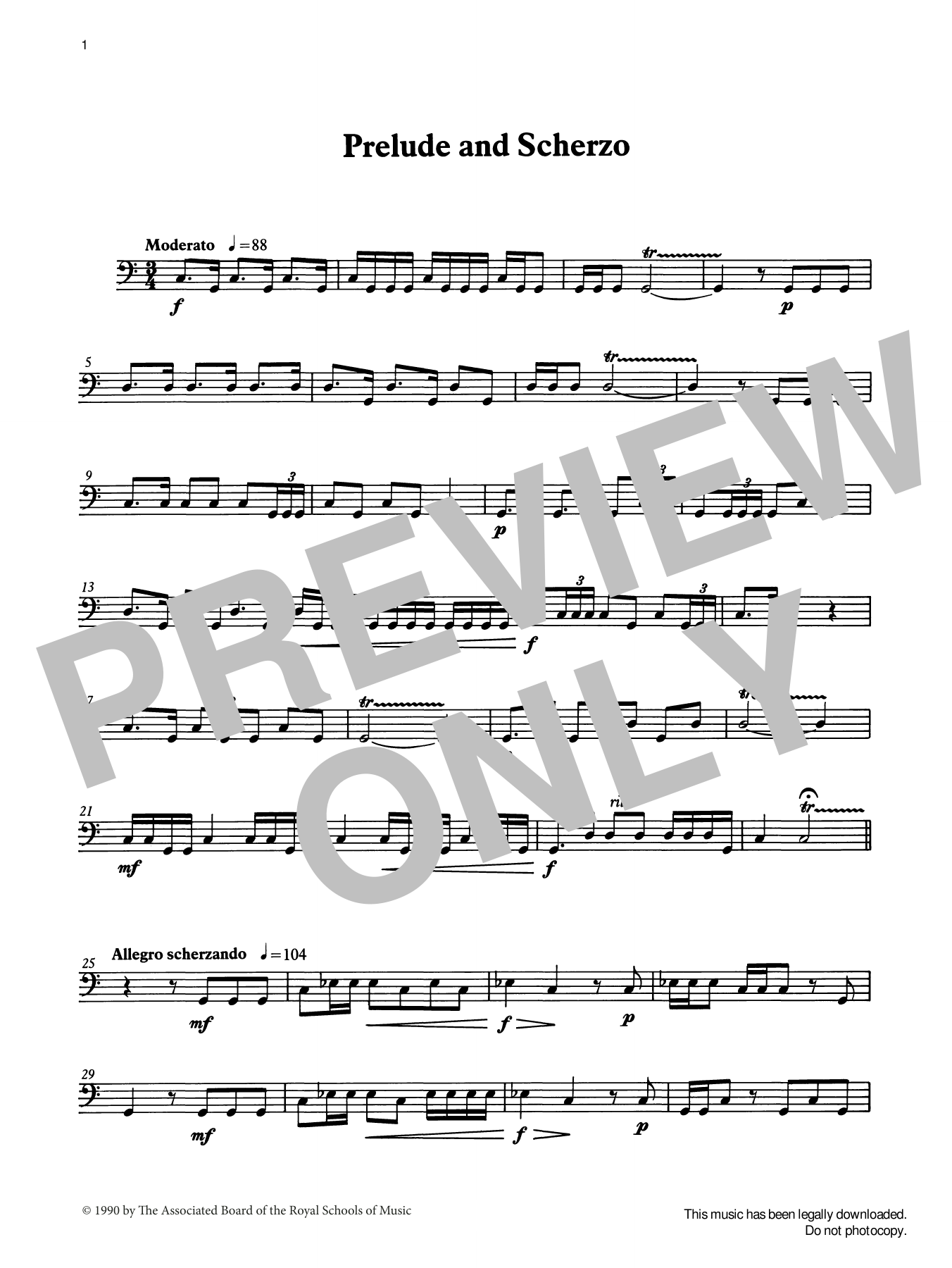 Download Ian Wright Prelude and Scherzo from Graded Music f Sheet Music