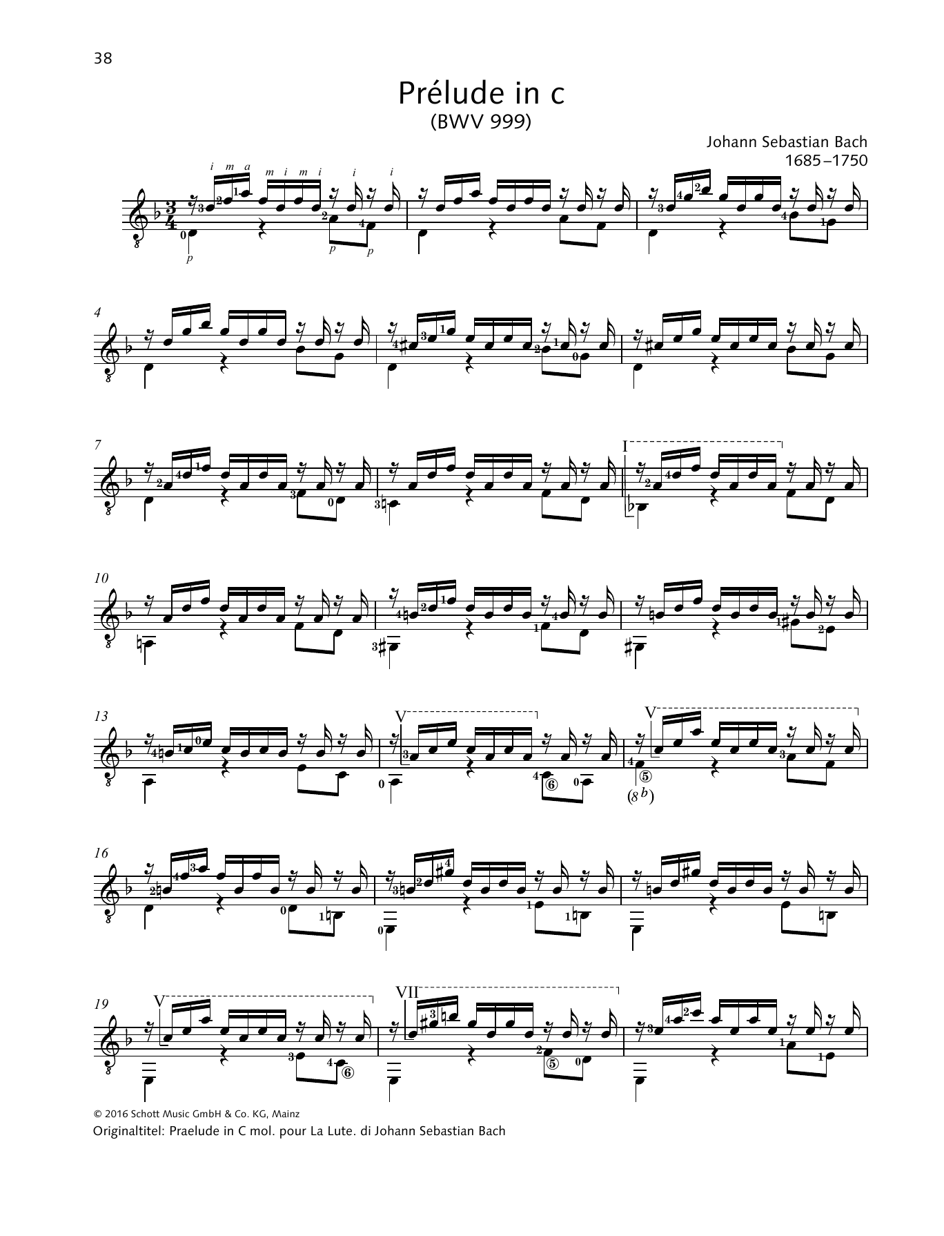 Download Johann Sebastian Bach Prelude in C Sheet Music