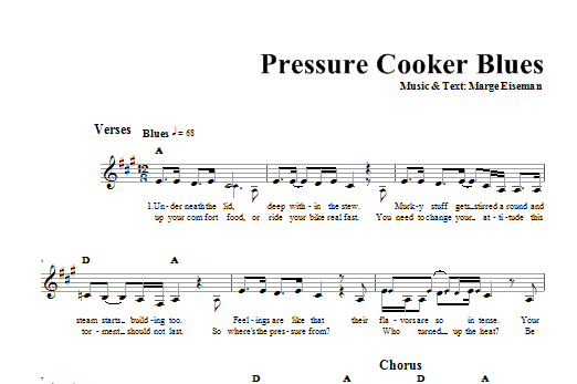Download Marge Eiseman Pressure Cooker Blues Sheet Music