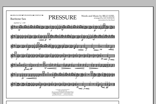 Download Jay Dawson Pressure - Baritone Sax Sheet Music