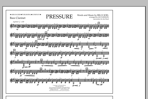 Download Jay Dawson Pressure - Bass Clarinet Sheet Music
