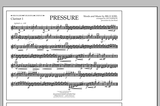 Download Jay Dawson Pressure - Clarinet 1 Sheet Music
