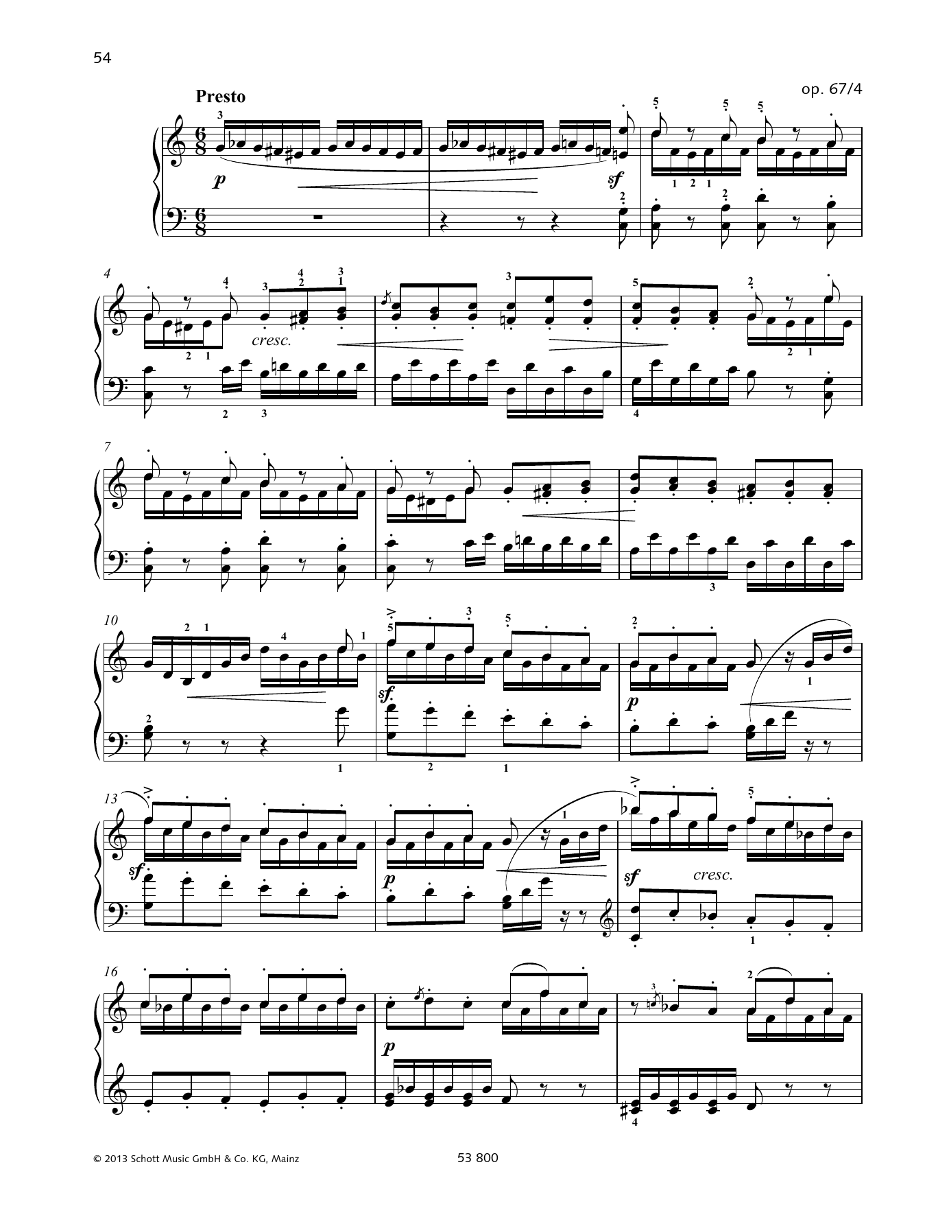Download Felix Mendelssohn Bartholdy Presto Sheet Music