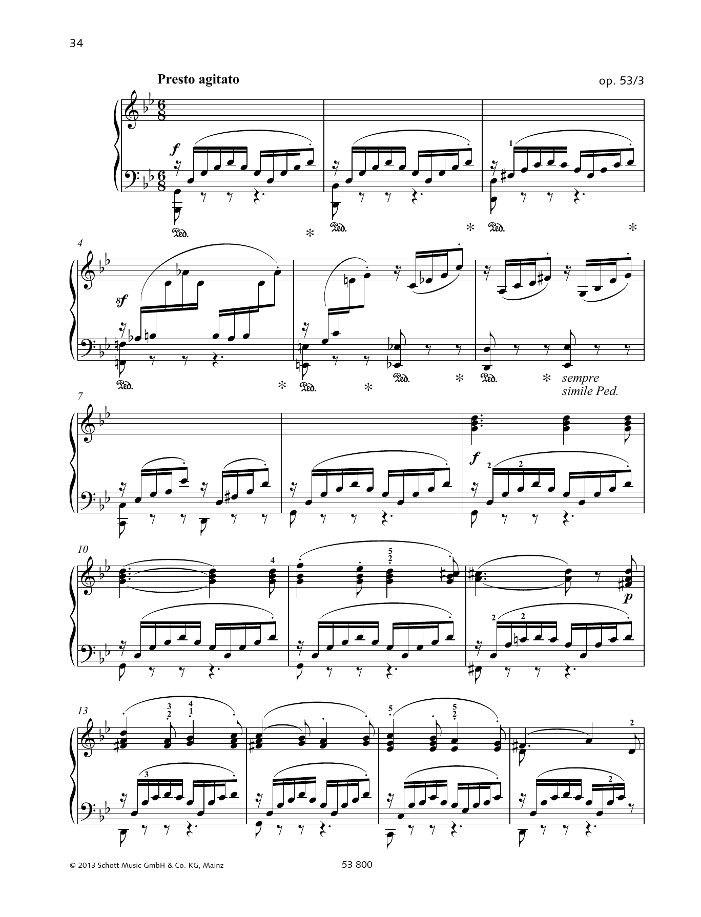 Download Felix Mendelssohn Bartholdy Presto Agitato Sheet Music