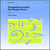 Download or print Progressive Solos For Snare Drum Sheet Music Printable PDF 7-page score for Concert / arranged Percussion Solo SKU: 421163.