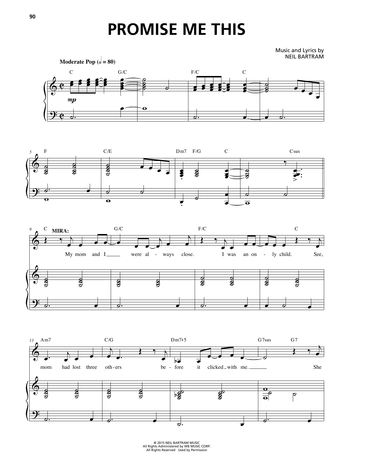 Download Neil Bartram Promise Me This Sheet Music