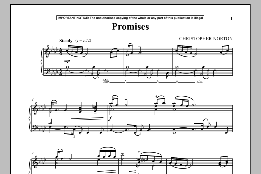 Download Christopher Norton Promises Sheet Music