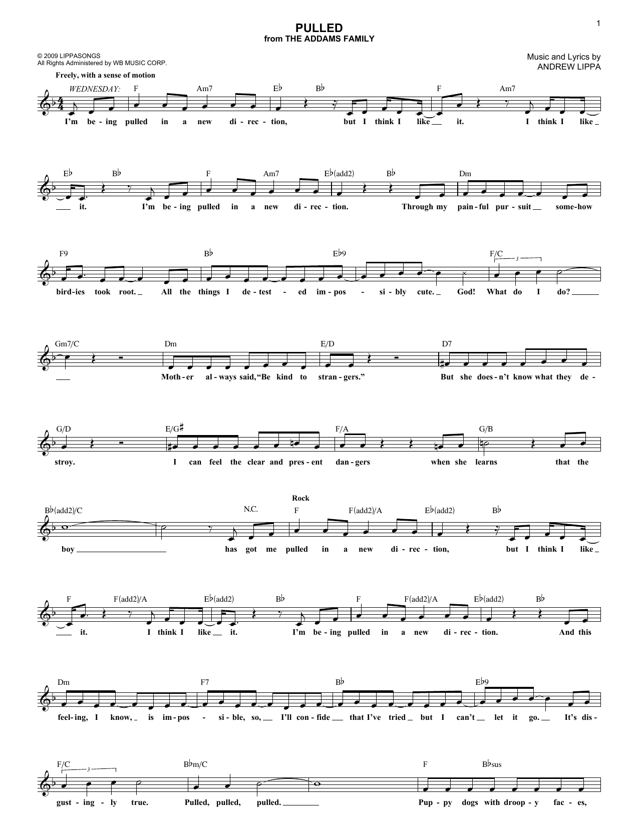 Download Andrew Lippa Pulled Sheet Music