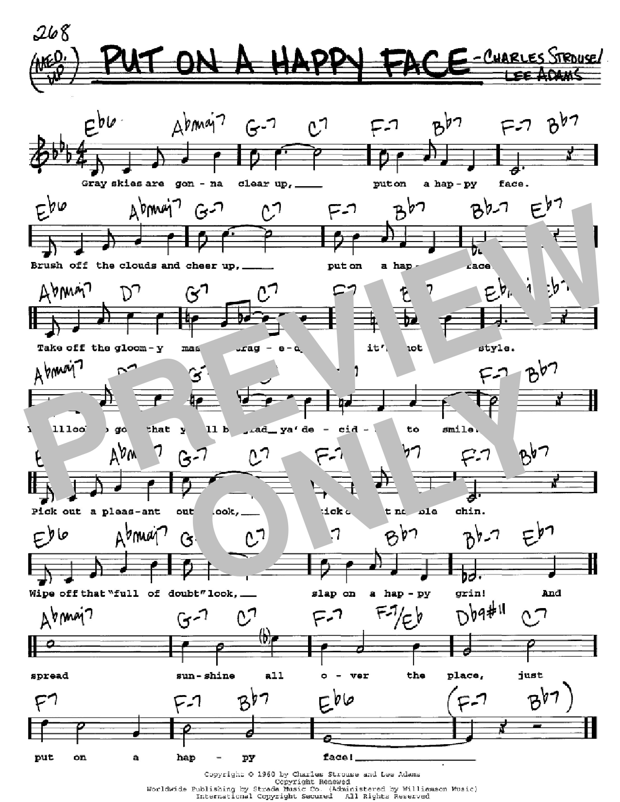 Download Charles Strouse Put On A Happy Face Sheet Music