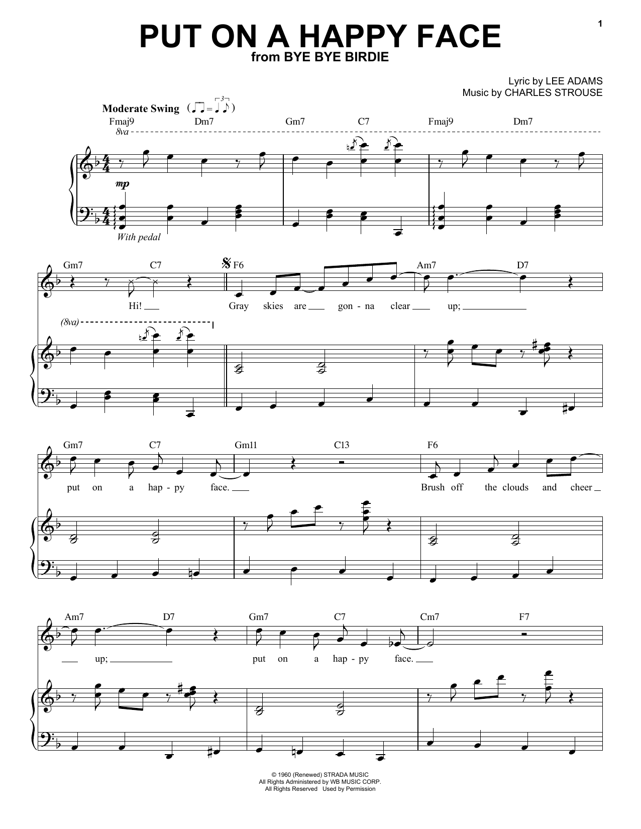 Download Tony Bennett Put On A Happy Face Sheet Music