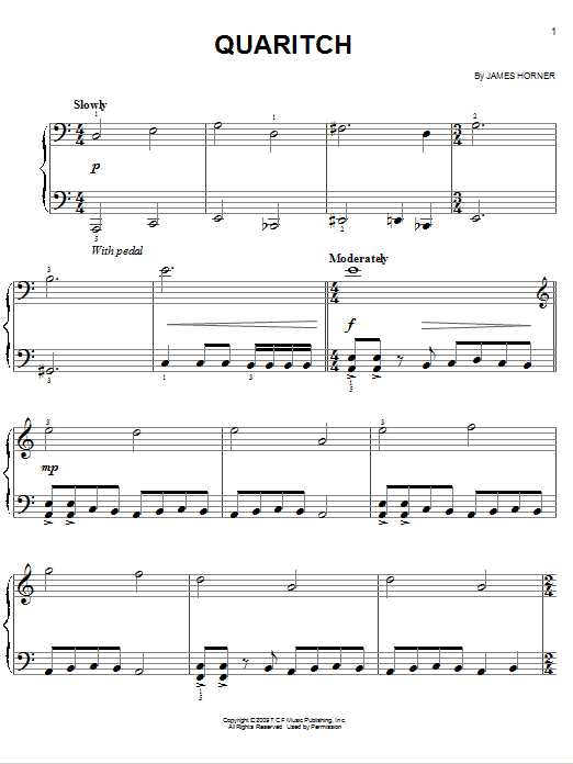 Download James Horner Quaritch Sheet Music