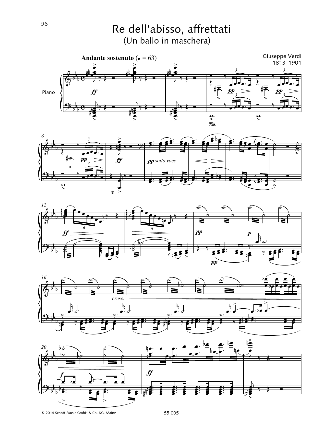 Download Giuseppe Verdi Re dell'abisso, affrettati Sheet Music