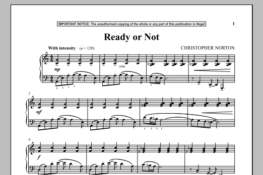 Download Christopher Norton Ready Or Not Sheet Music