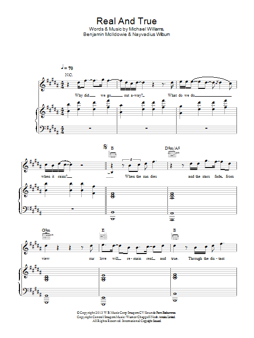 Download Future Real And True (feat. Miley Cyrus & Mr. Sheet Music