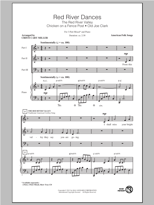 Download Cristi Cary Miller Red River Dances Sheet Music