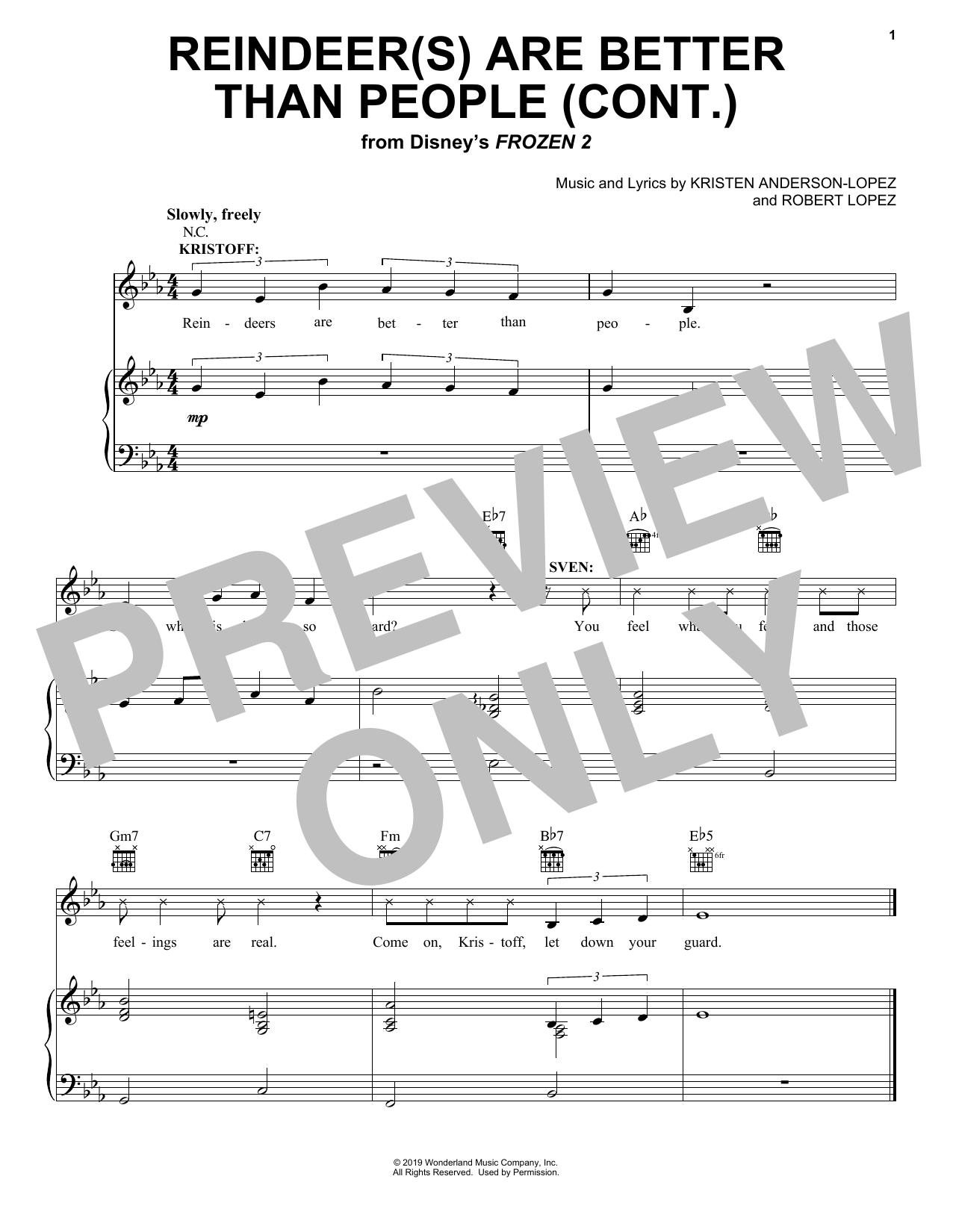 Download Jonathan Groff Reindeer(s) Are Better Than People (Con Sheet Music
