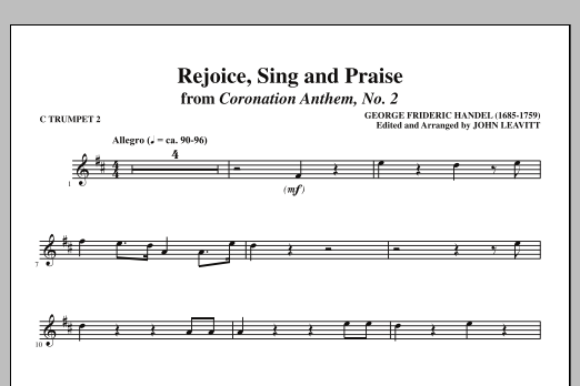 Download John Leavitt Rejoice, Sing And Praise - C Trumpet 2 Sheet Music