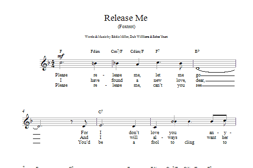 Engelbert Humperdinck Release Me sheet music notes printable PDF score