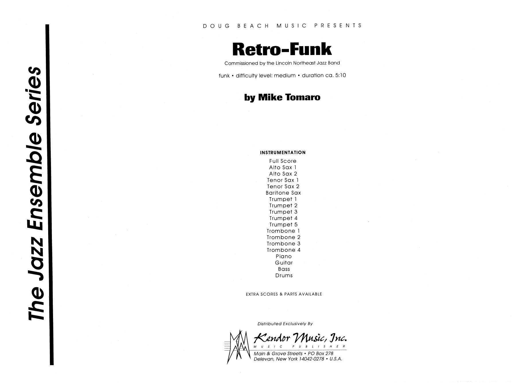 Download Mike Tomaro Retro-Funk - Full Score Sheet Music