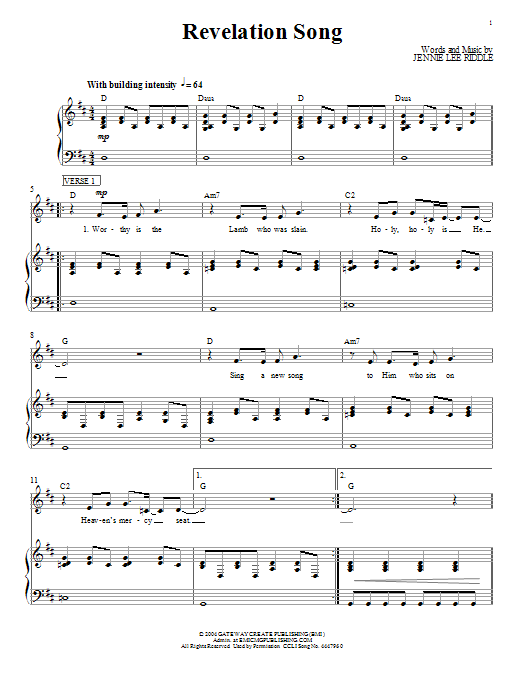 Download Passion Revelation Song Sheet Music