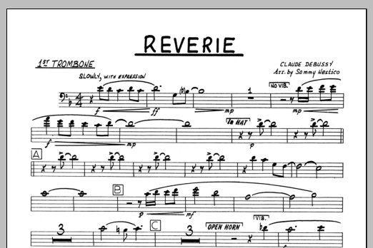 Download Sammy Nestico Reverie - 1st Trombone Sheet Music
